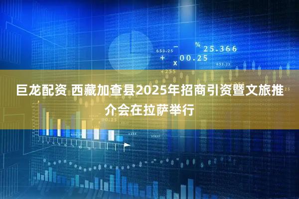 巨龙配资 西藏加查县2025年招商引资暨文旅推介会在拉萨举行